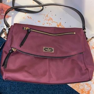 Kate spade burgundy side bag